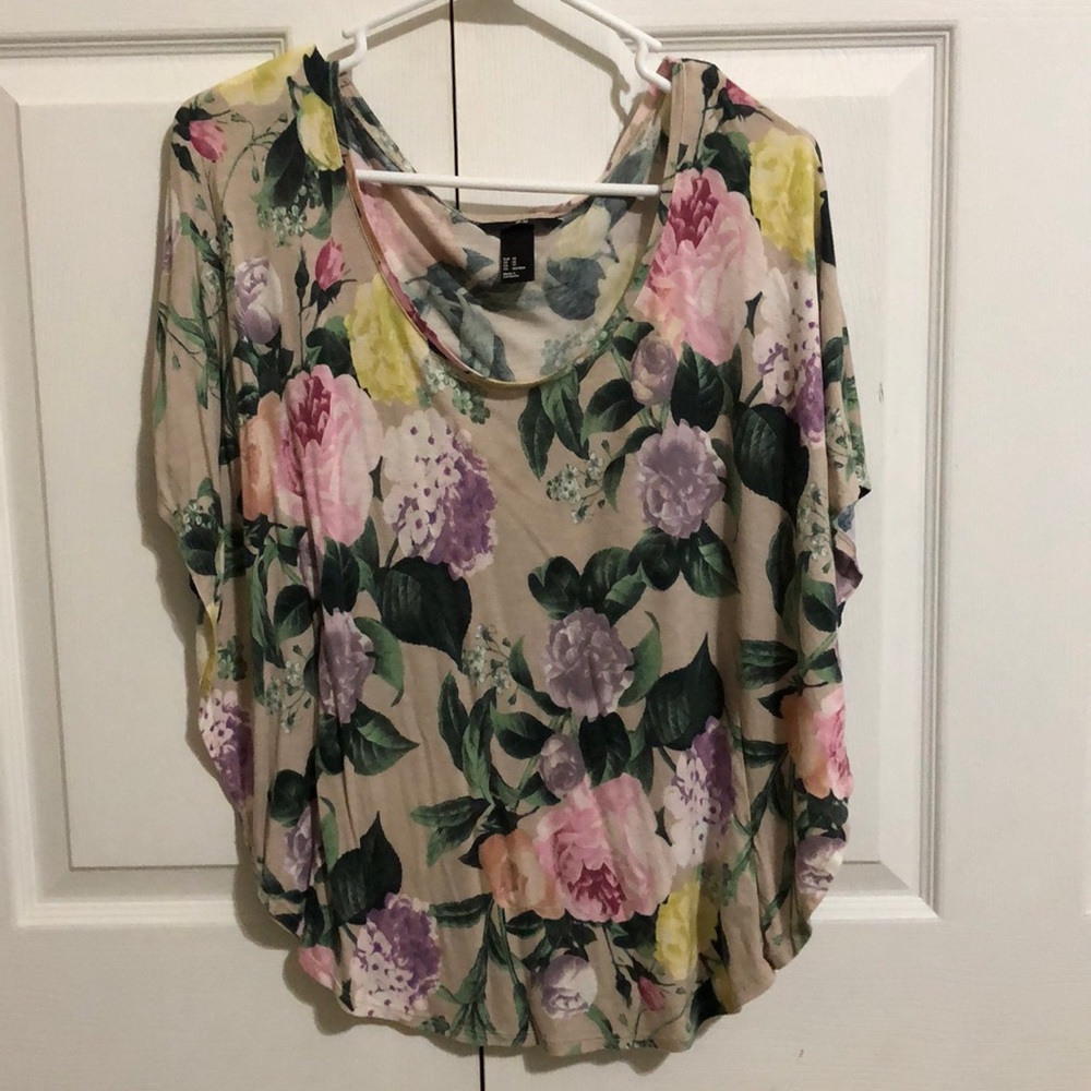 floral flowy crop top
